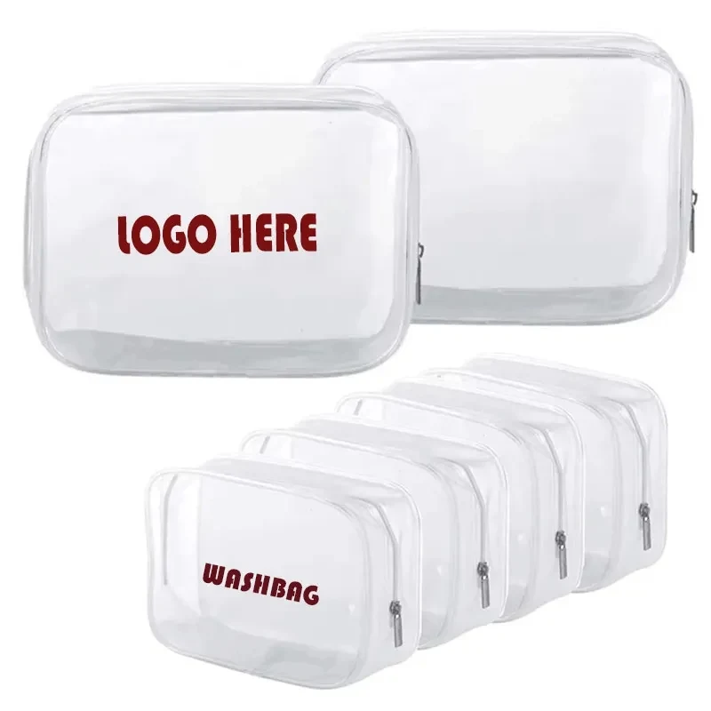 Clear PVC Zipper Cosmetic Bag 1