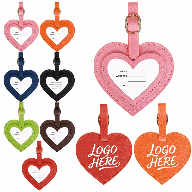 Stylish Heart Boarding Luggage Tag MOQ100