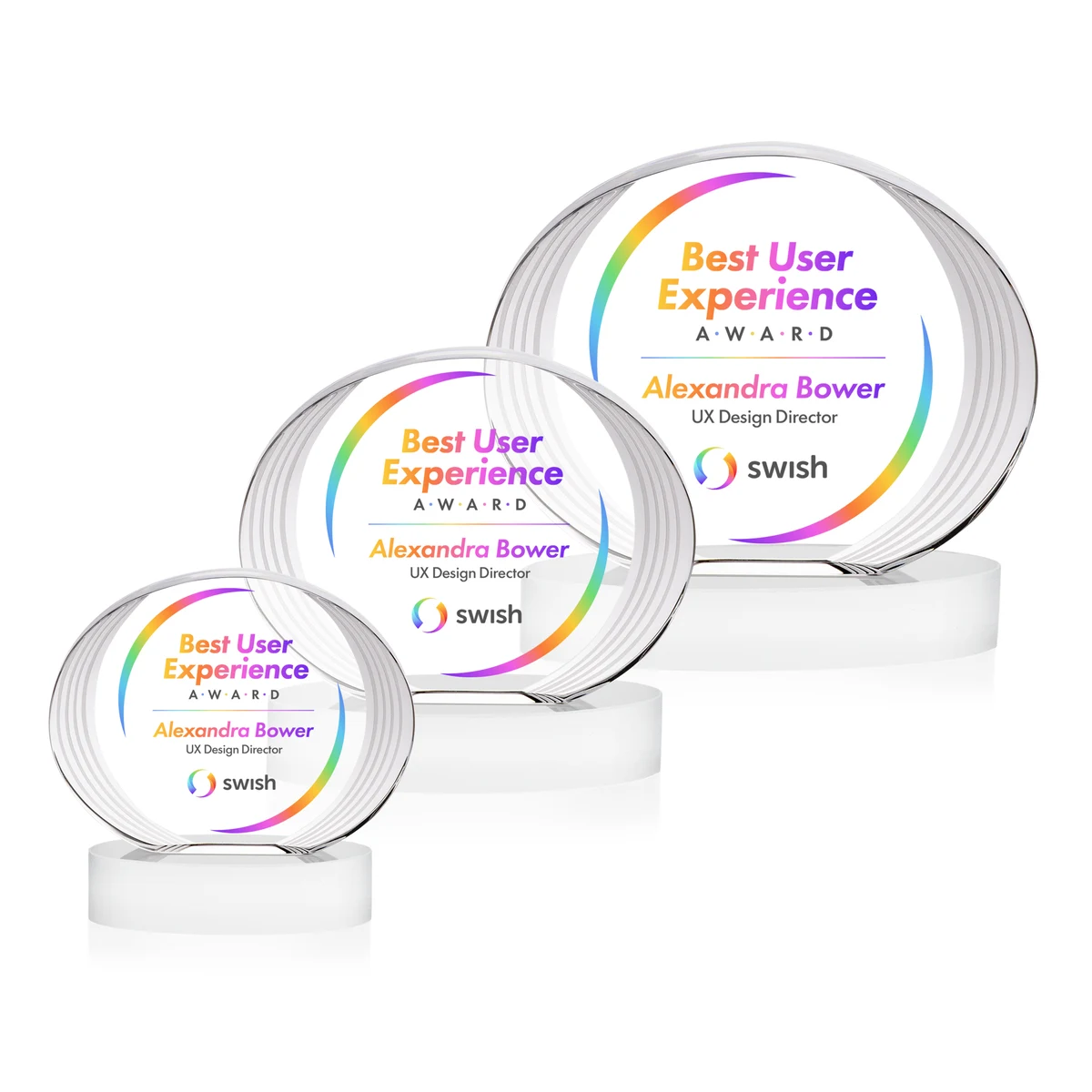 Sheraton VividPrint™ Award on Base - White 1