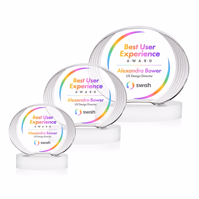 Sheraton VividPrint™ Award on Base - White
