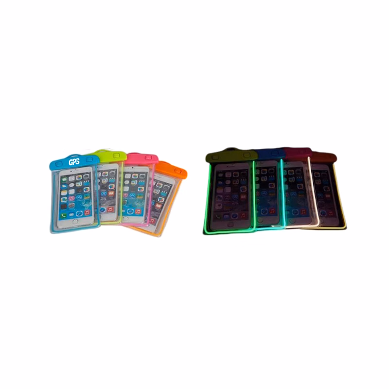 Fluorescent mobile phone waterproof bag
