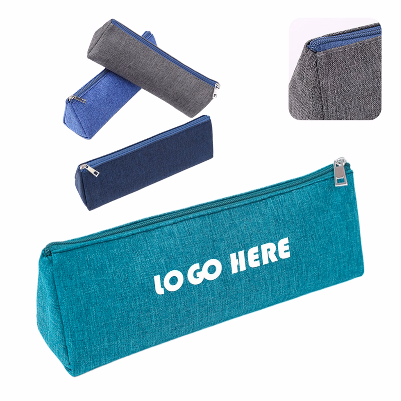 Multi Color Zippered Pen Case