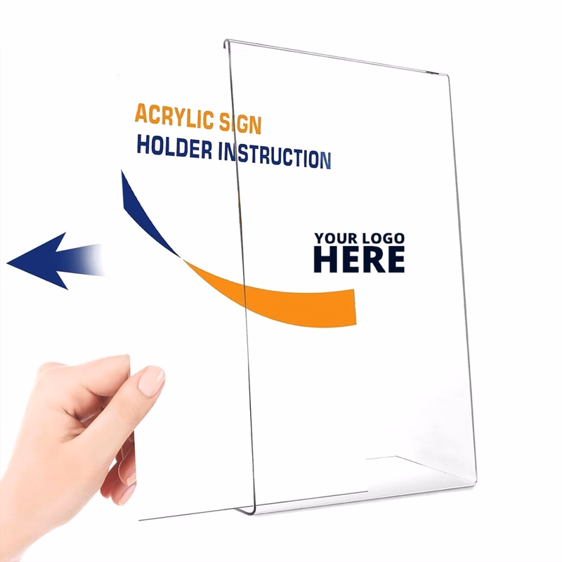Tabletop Plastic Sign Holder