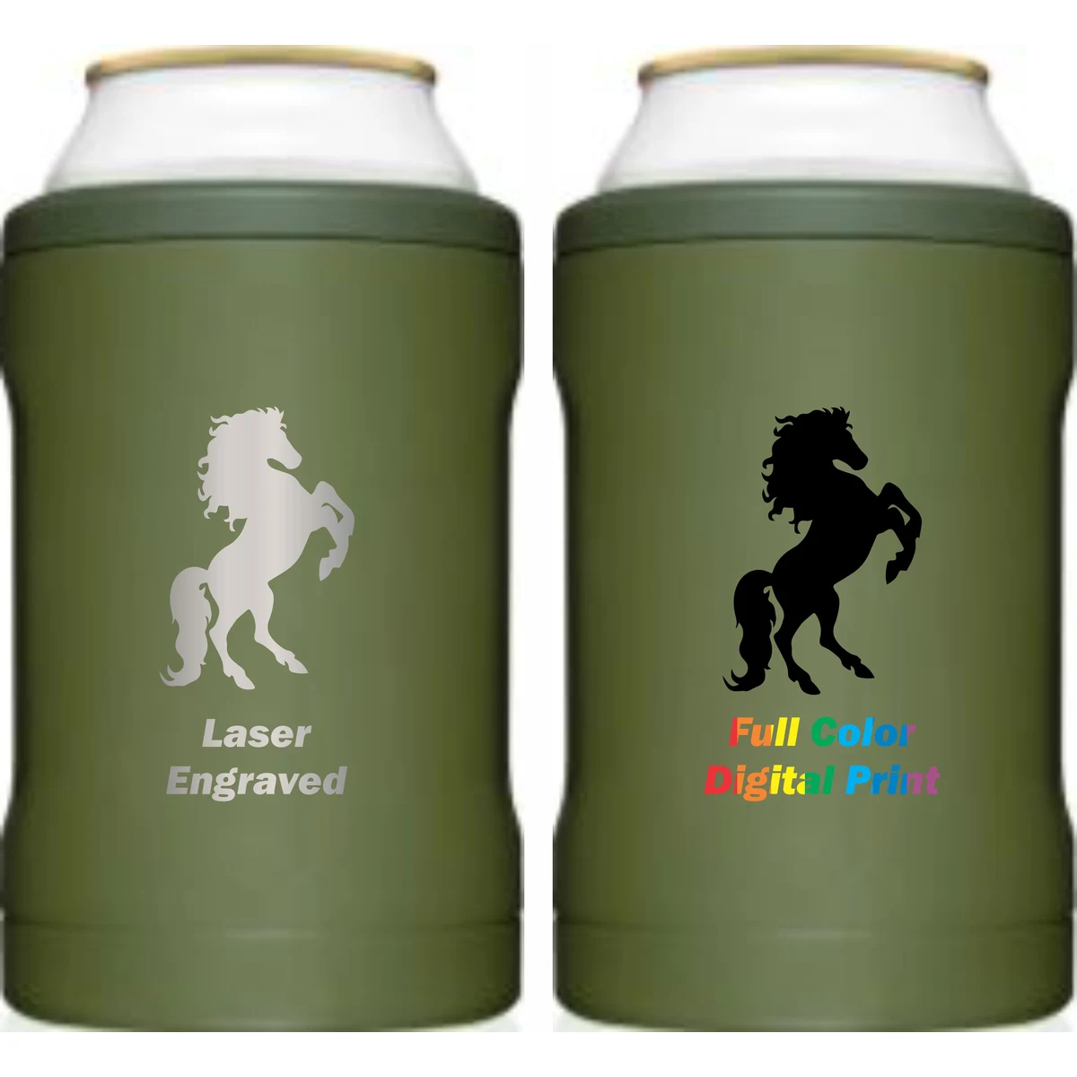 BruMate Hopsulator Duo, custom koozie with logo imprint 1