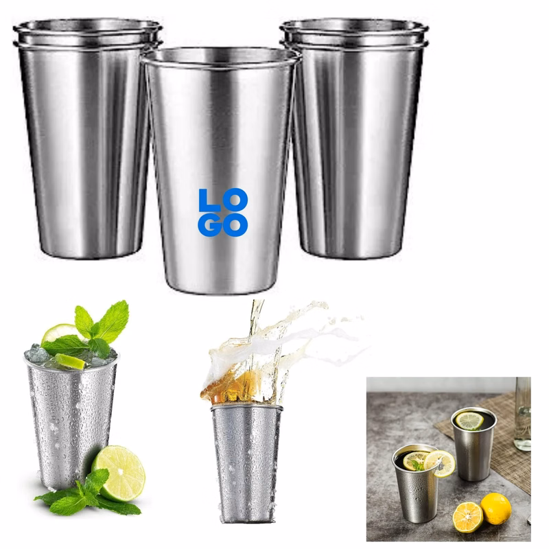 12 Ounce Stainless Steel Pint Cups