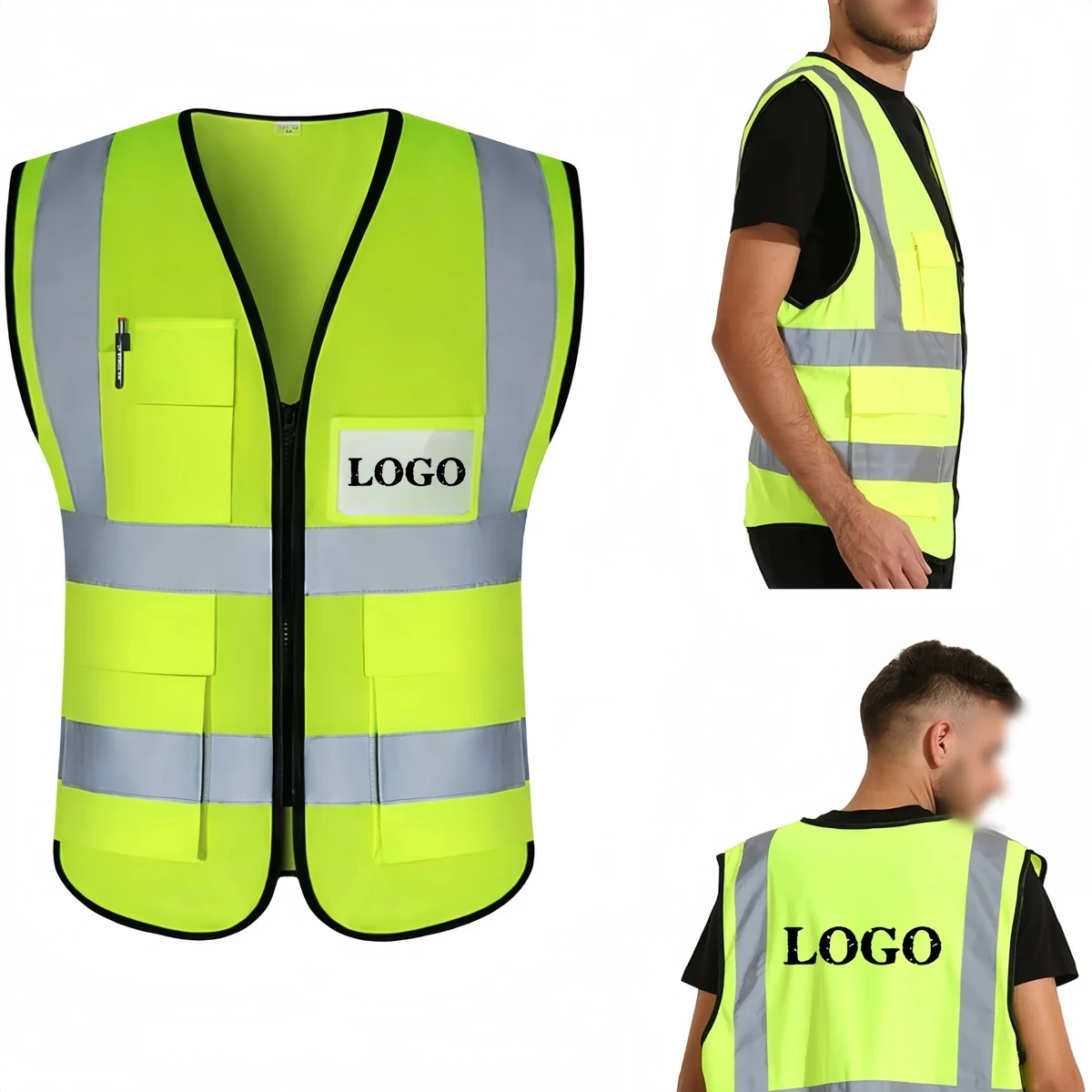 Traffic duty construction site reflective vest 1