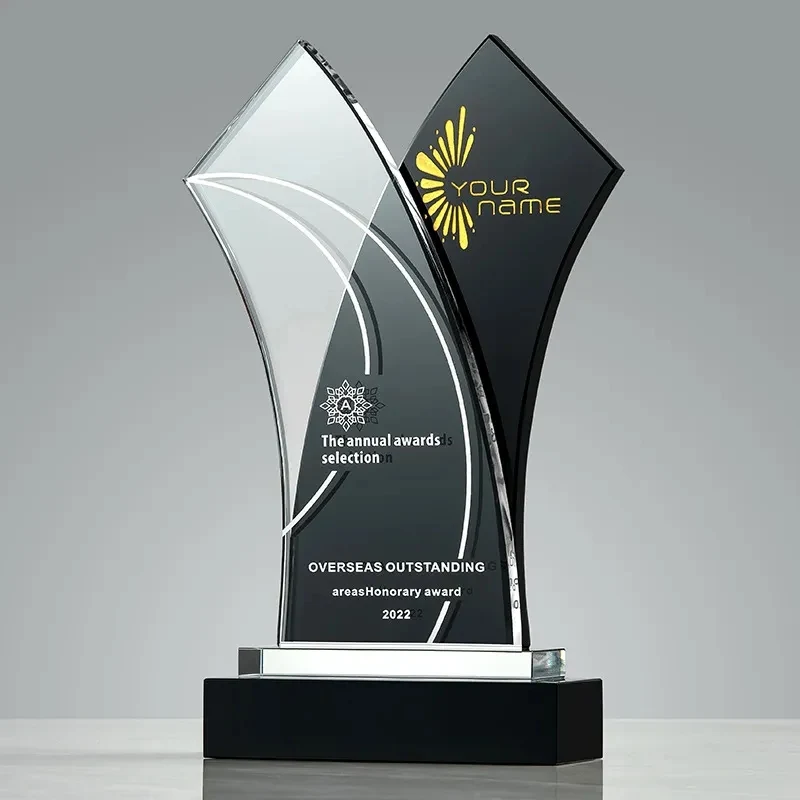 Tuxedo Wave Crystal Award 1