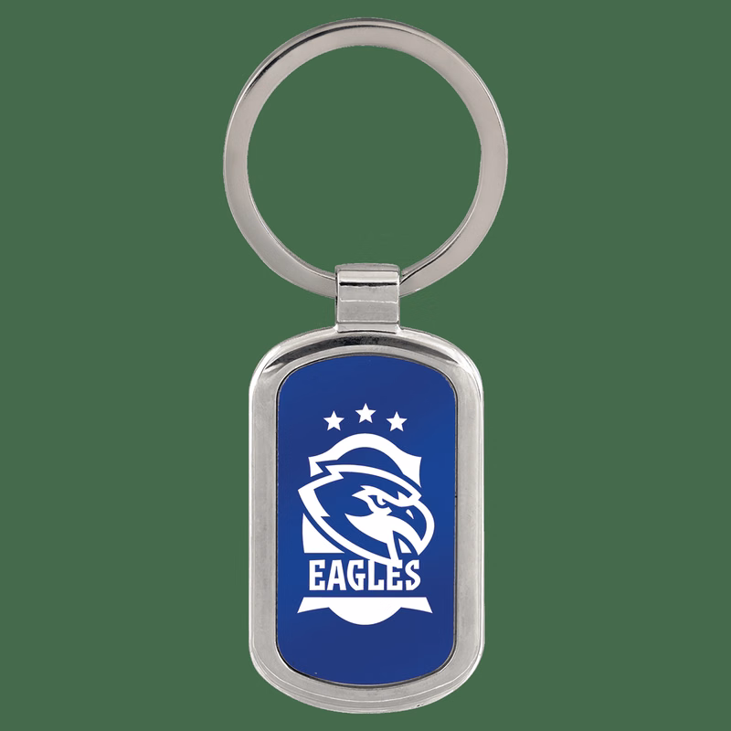 1 1/8" x 1 7/8" Rectangle Keychain