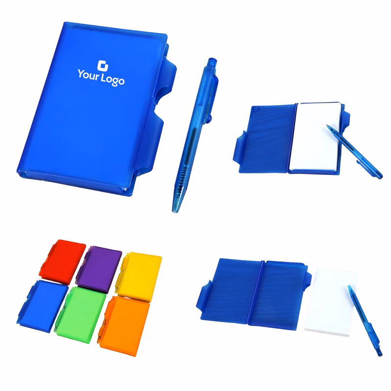 Sticky Note Notebook with Pen Holder