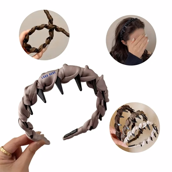 Custom Soft Fabric Anti-Slip High Crown Headband — Active Apparel Accessory Promo