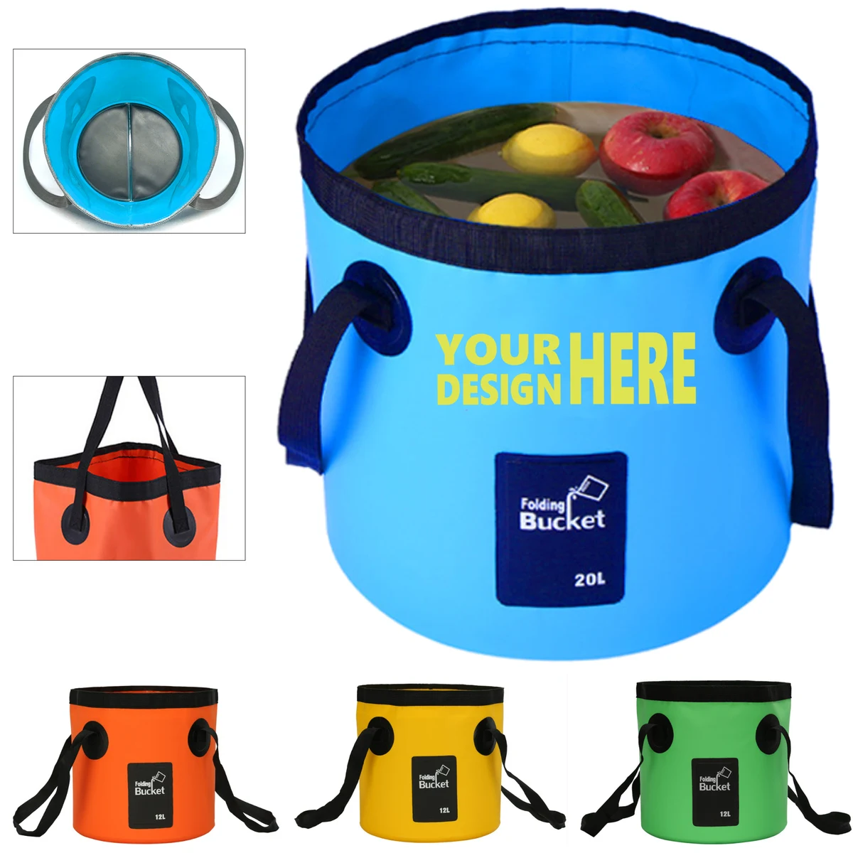 Portable Foldable 20L Handheld Multi-Use Bucket 1