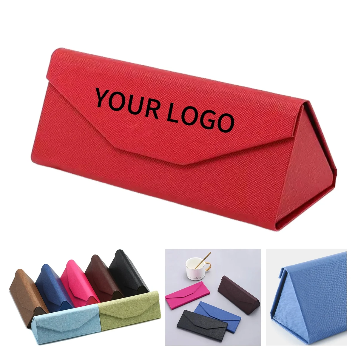 Metal Leather Eyeglass Organizer Case 1