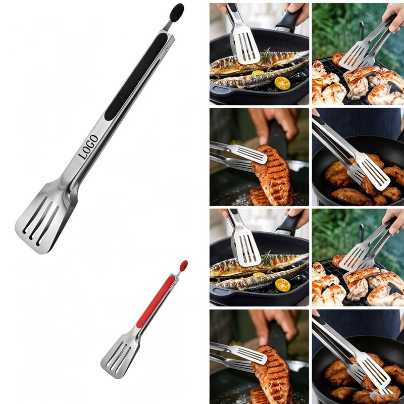 Locking Stainless Steel BBQ Tongs 12 Inch