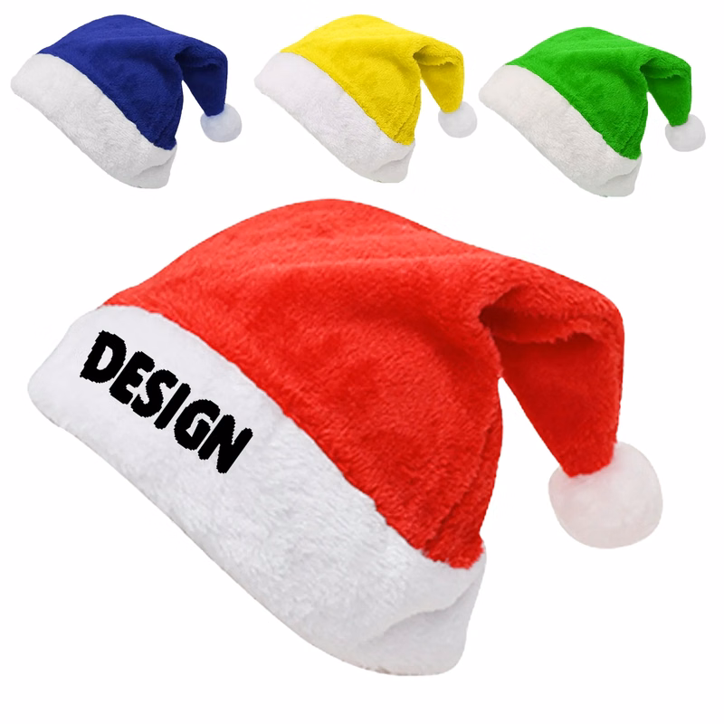 Embroidered Christmas Santa Hat