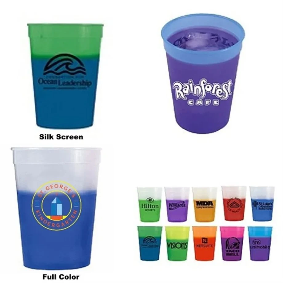 16 oz Custom Mood Color Changing Stadium Cup 1