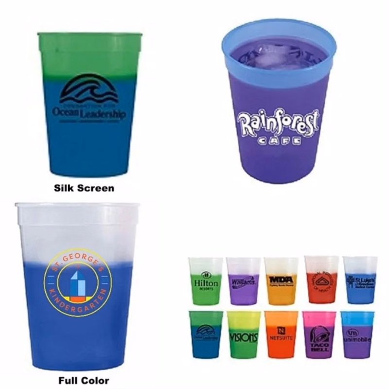 16 oz Custom Mood Color Changing Stadium Cup