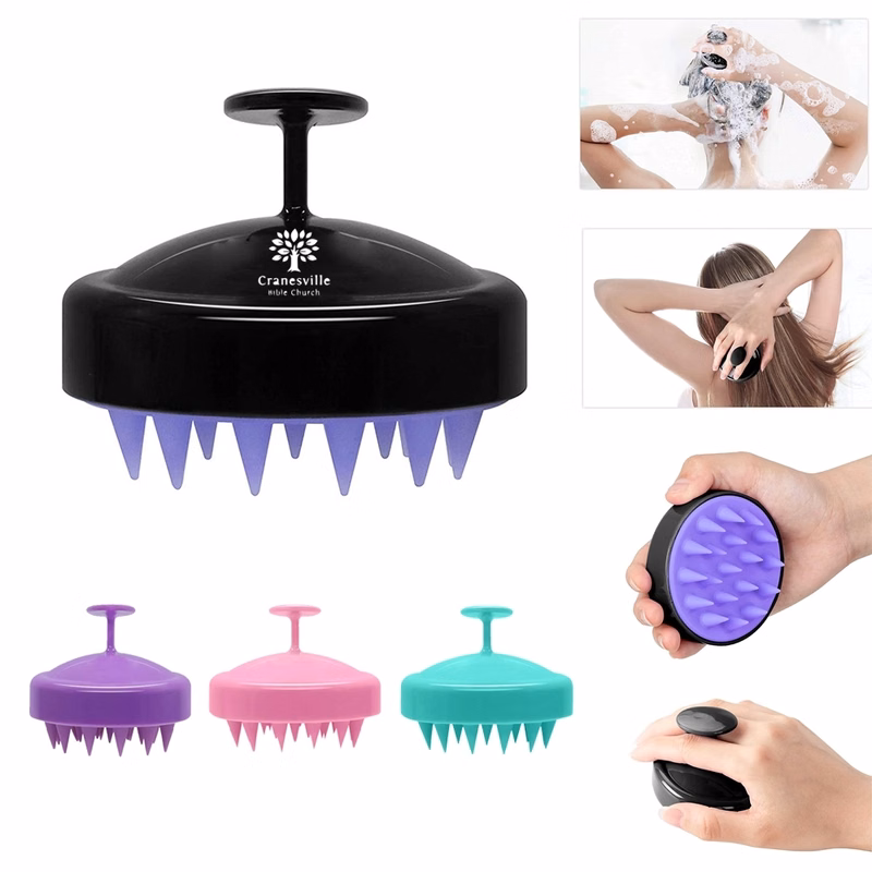 Silicone Hair Scalp Shampoo Massage Brush