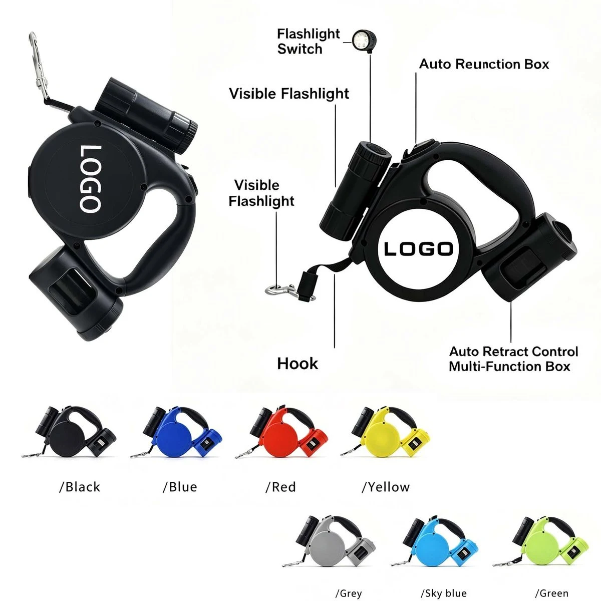 Nylon Automatic Retractable Dog Leash 1