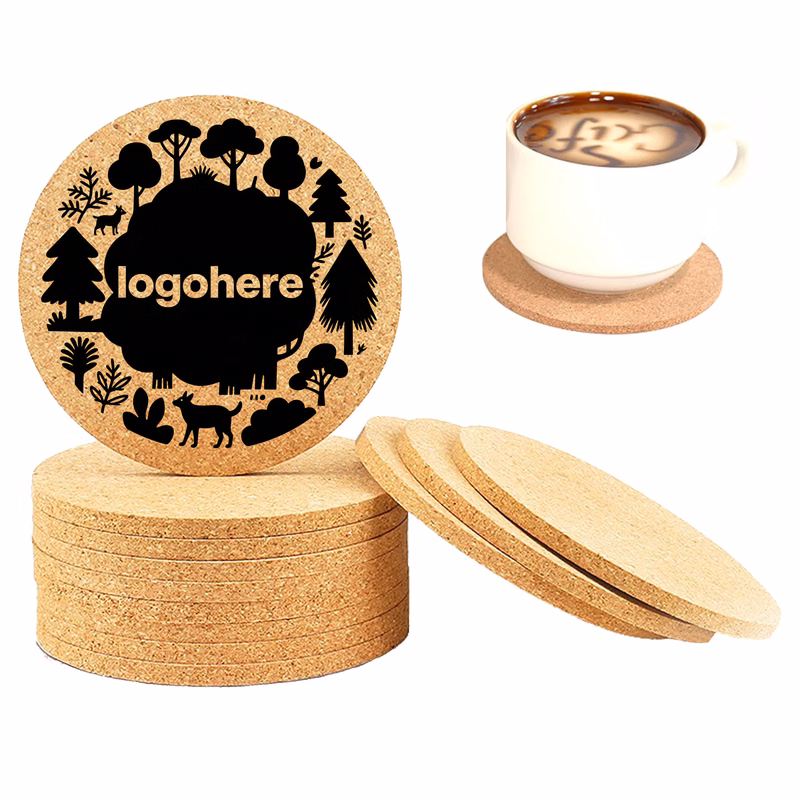 Eco Custom Printed Cork Drink Coaster