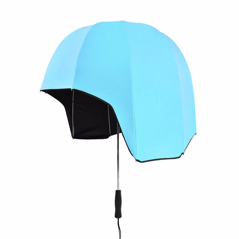 Travel windproof strong durable sun rain helmet umbrella