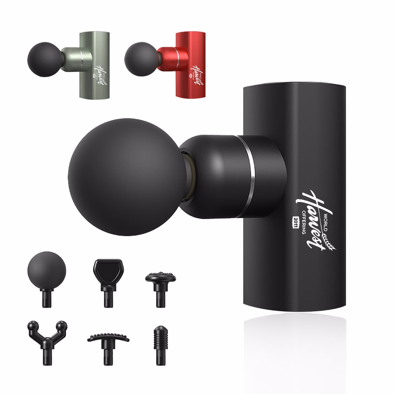 Metal Massage Gun with 6 Massage Heads