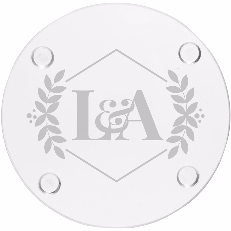 Circular Glass Coasters 4"