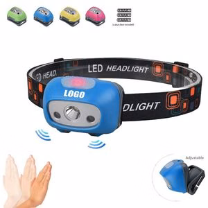 Sensor Activated Headlamp Flashlight With Sensor Modes
