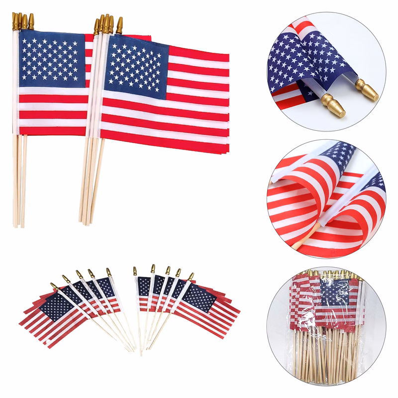 MOQ 100pcs Highly Visible Custom Hand Flags