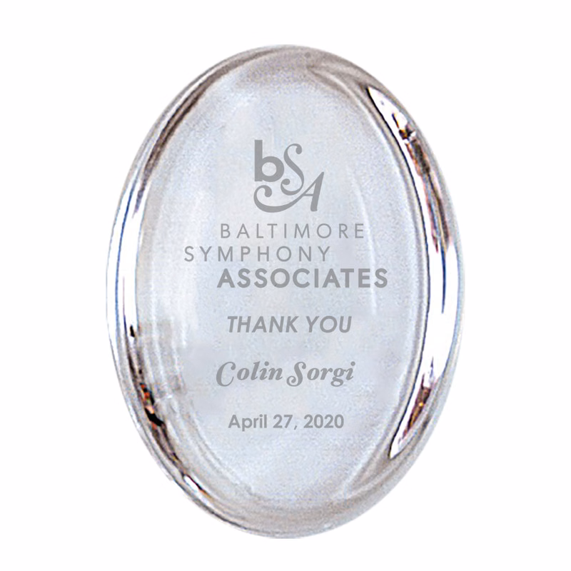 Oval Paperweight