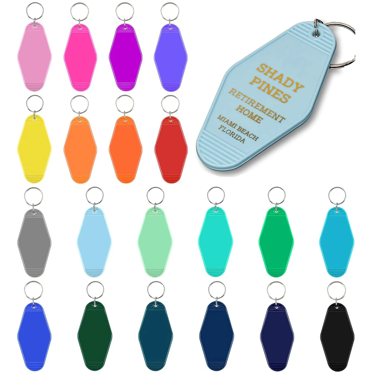 Plastic Hotel Keychain Motel Keychain 1