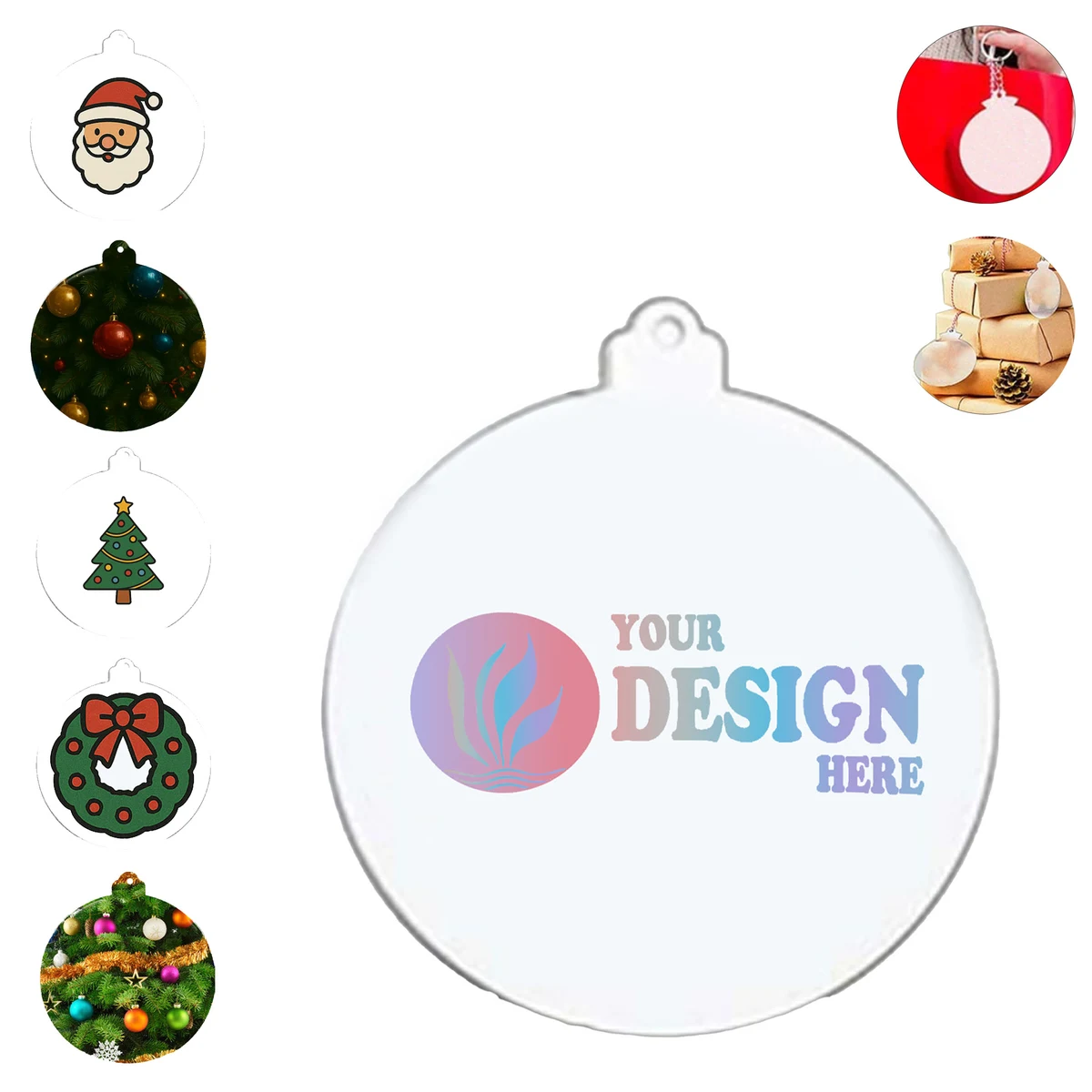 Clear Acrylic Christmas Ornament 1