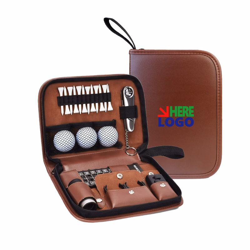 Portable Golf Tool Bag Large-Capacity Multi-Functional Leather Pouch