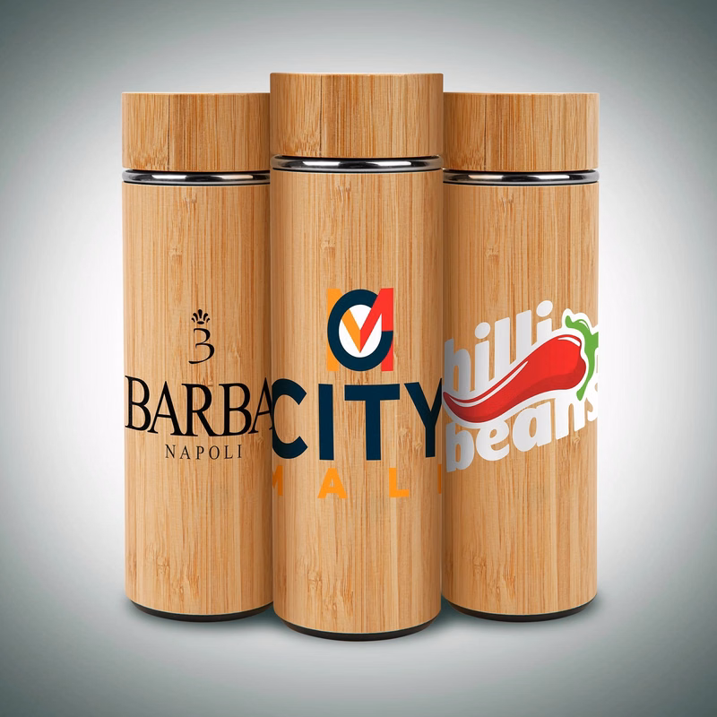 16oz. Vacuum-Sealed Eco Bamboo Bottle