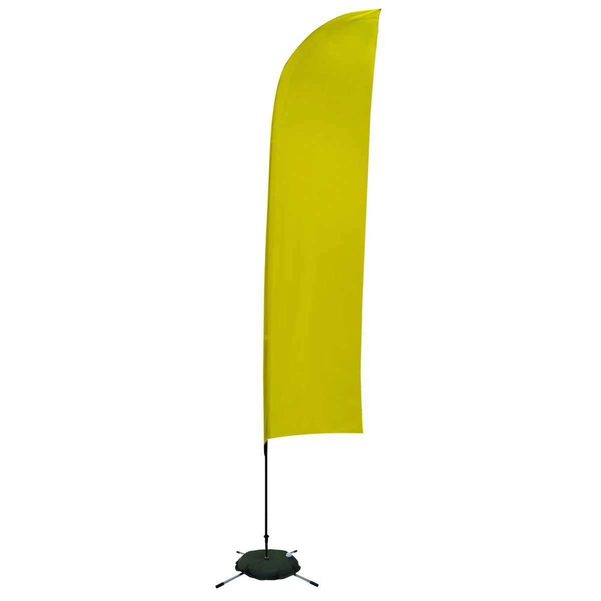 13' Solid-Color Streamline Blade Sail Sign Kit (Single-Sided with Scissor Base) 1