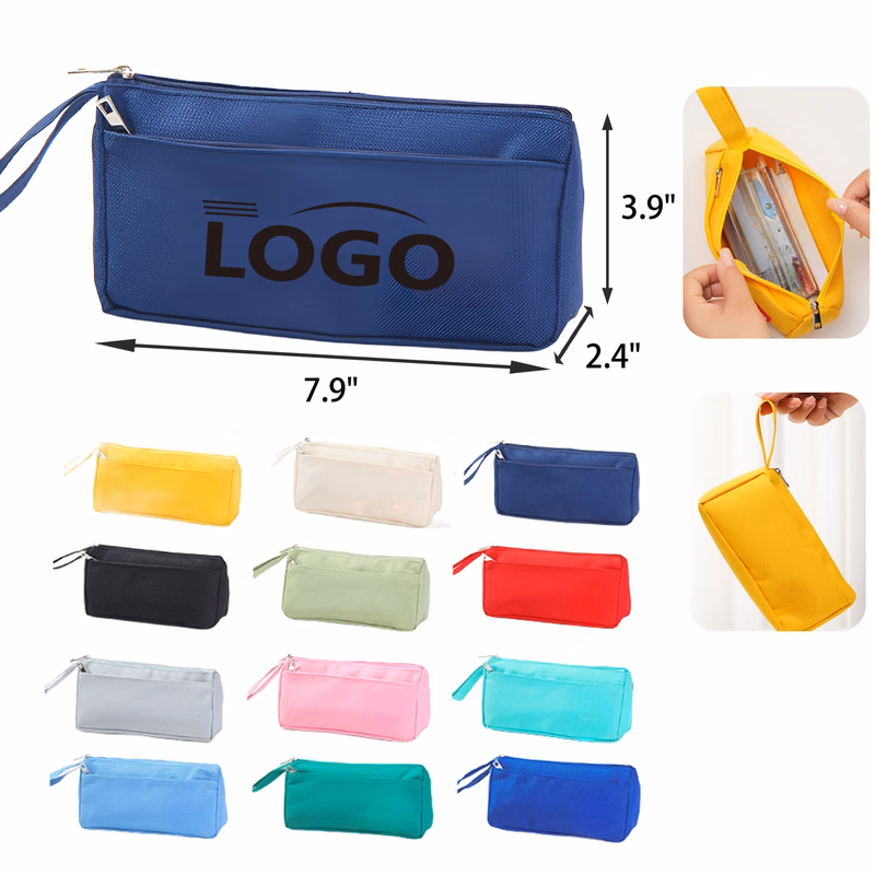 MOQ 50 PCS Oxford Stylish Student Stationery Bag