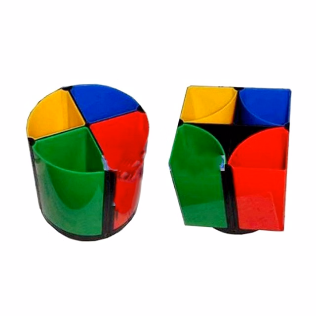Multi-colored Plastic Pen Holder