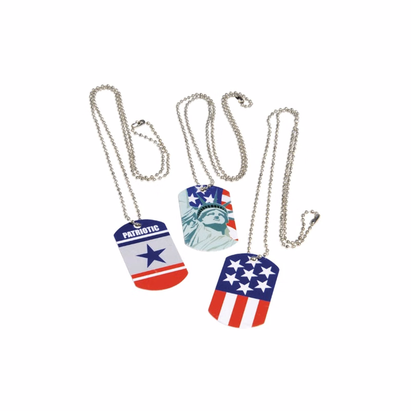 Patriotic Dog Tags - Assorted