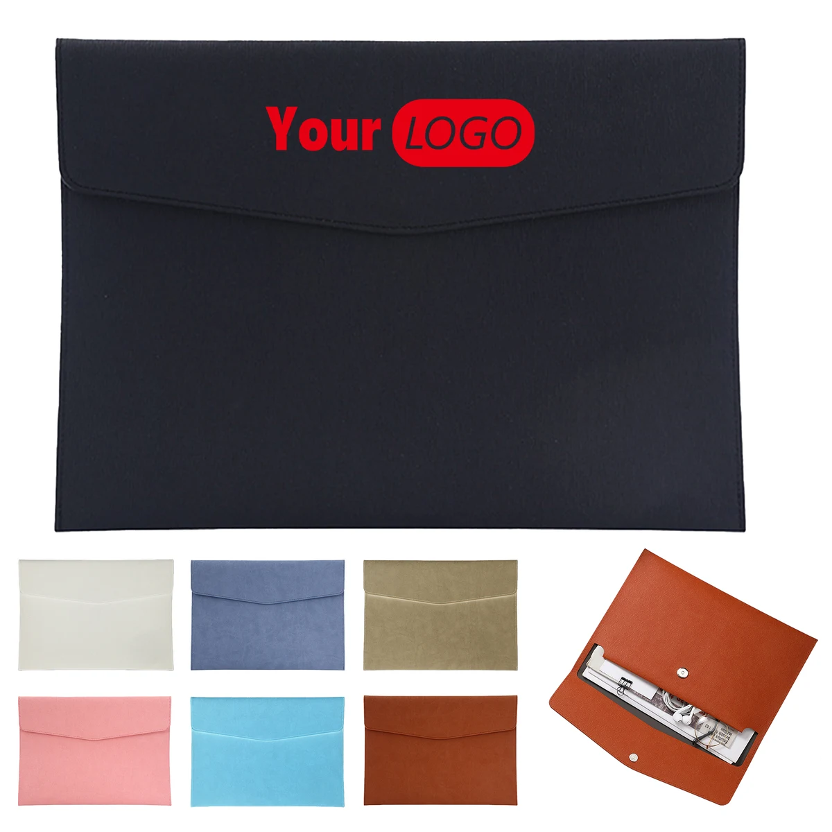 Pu Large Capacity A4 Office Data Bag 1