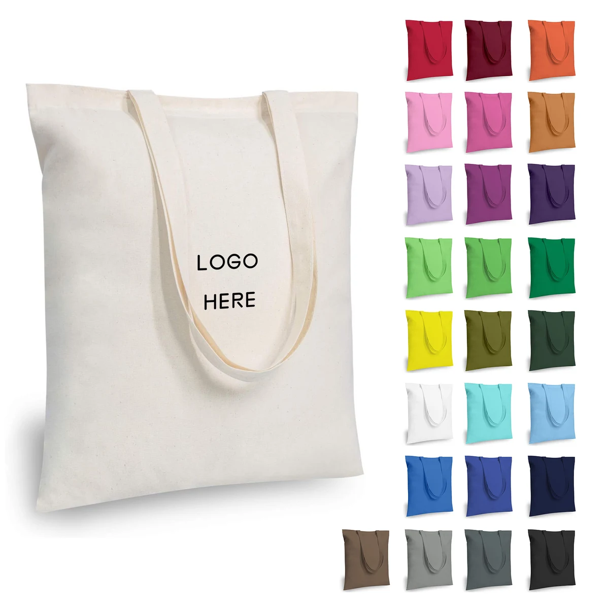 Economical Cotton Tote Bags, custom tote bag with logo imprint 1