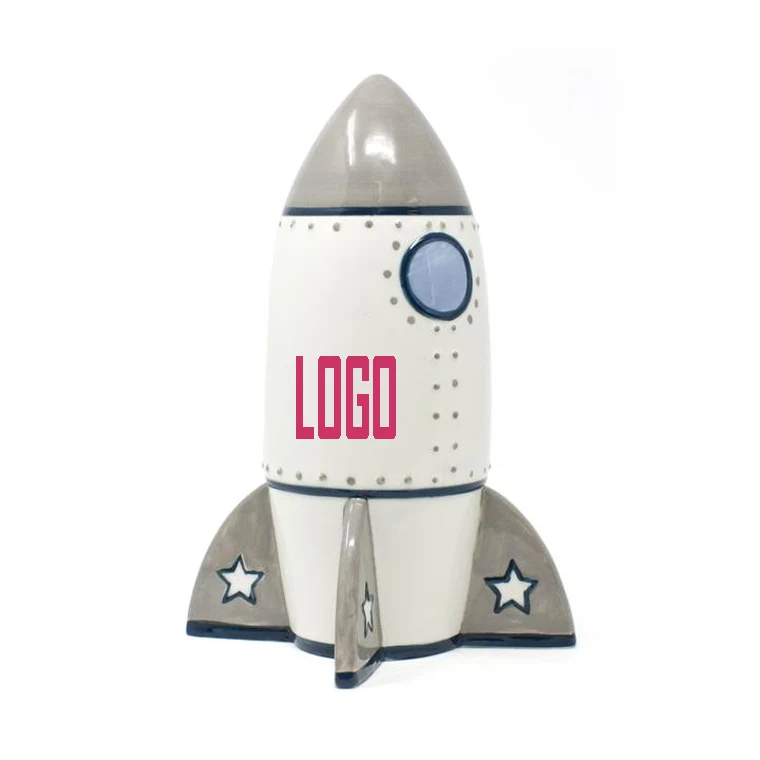 Ceramic Rocket Bank 1
