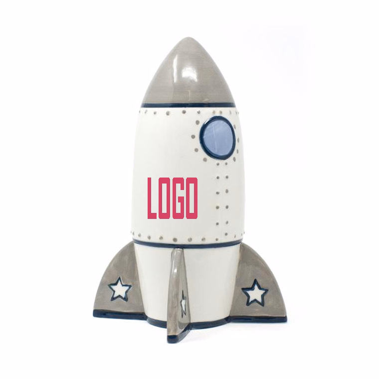 Ceramic Rocket Bank