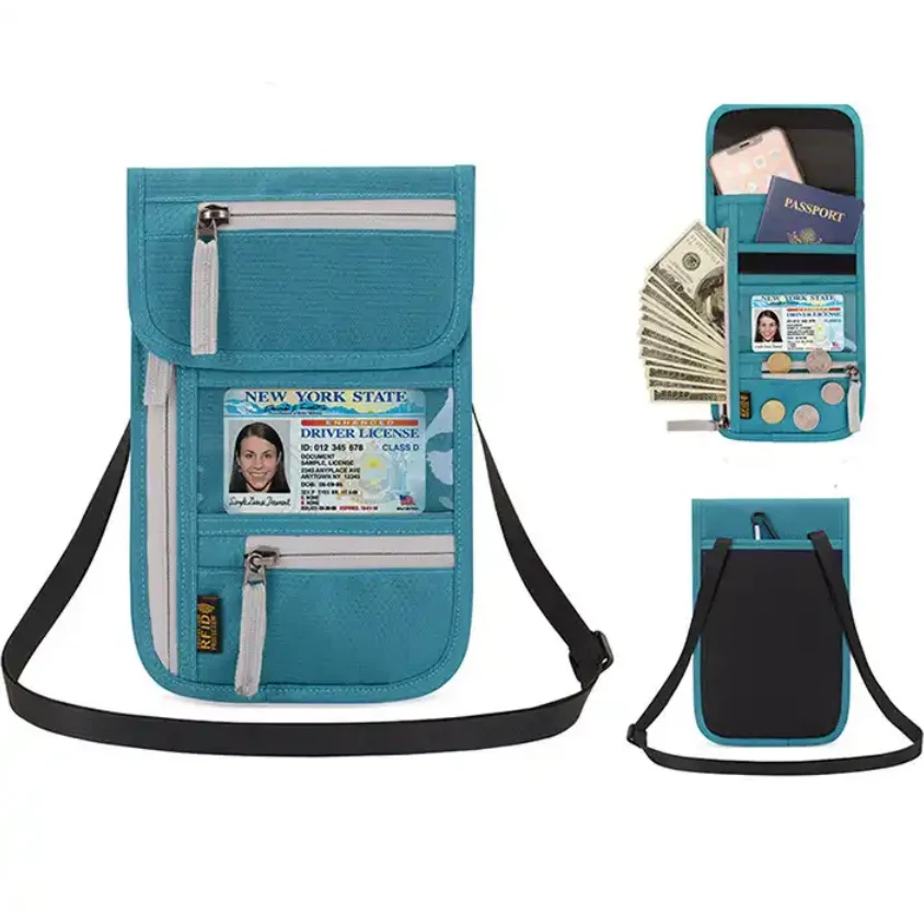 Travel RFID Passport ID Purse / Crossbody Bag 1