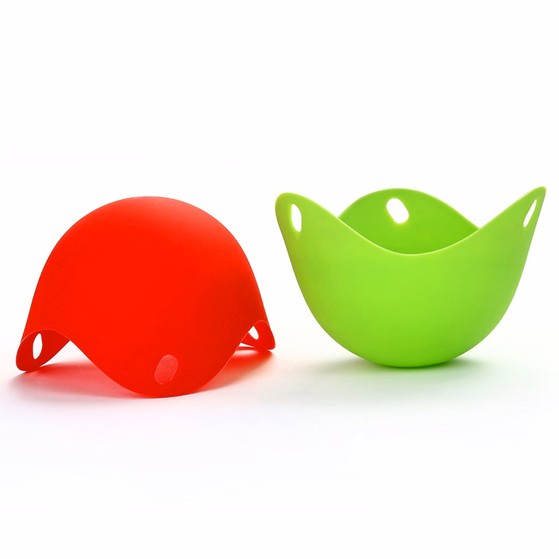 Egg Poacher-Silicone Poaching Cups with Build-in Ring
