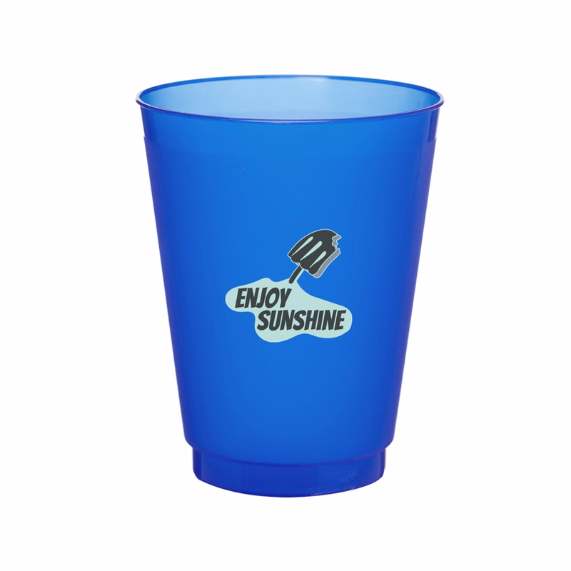 Flexible Frosted Plastic Stadium Cups 16 oz.