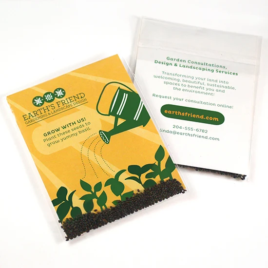Double Sided Basil Seed Packets 1