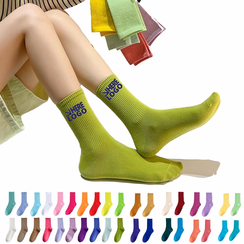 Colored Candy Dance Sports Cotton Socks