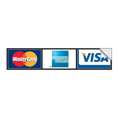 3-Logo Horizontal Credit Card Decal (1-sided) 1