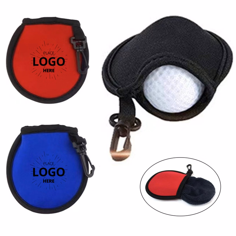Portable Golf Ball Cleaner Pouch with Clip