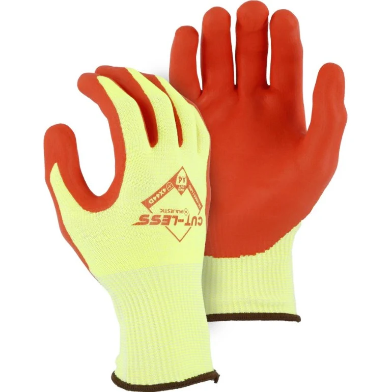 Majestic Cut-Less Watchdog® Hi-Vis Knit w Foam Nitrile Palm 1