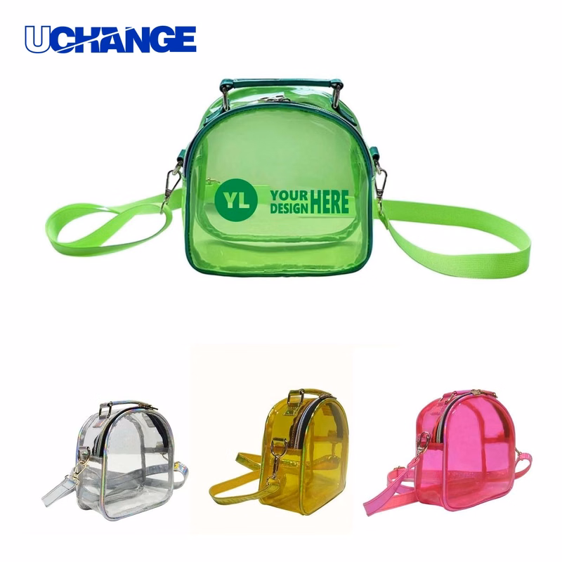Travel Laser Jelly Clear Sling Bag Organizer